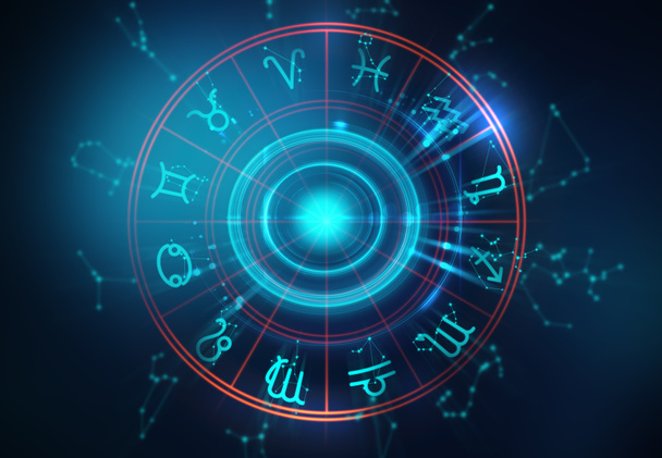 Astrologie und Alchemie Zeichen Hintergrund Illustration - Foto, Bild