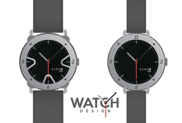 plantillas de diseño de relojes de pulsera conjunto
 - Vector, imagen