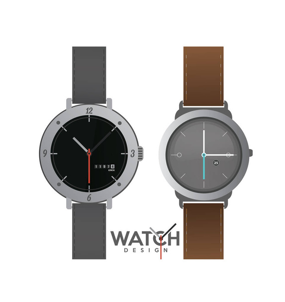 wristwatch design templates set - Vector, Image
