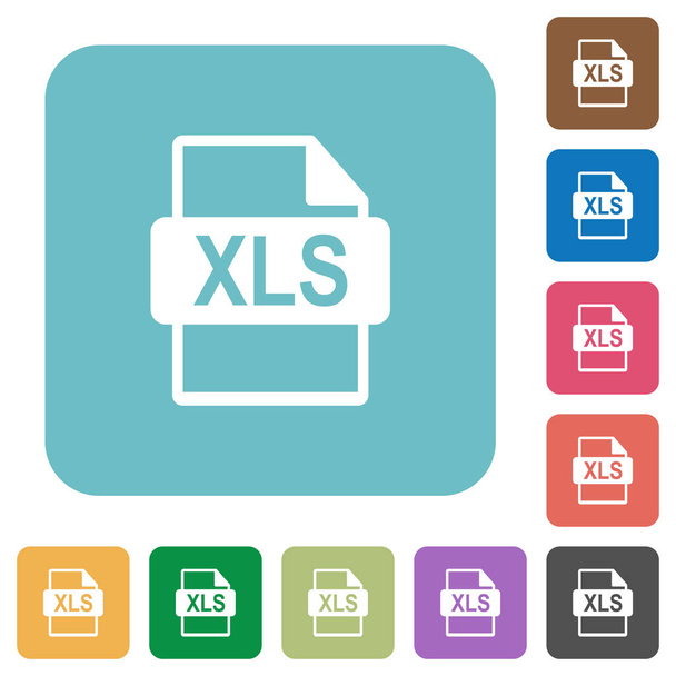 Icone piatte in formato file XLS
 - Vettoriali, immagini