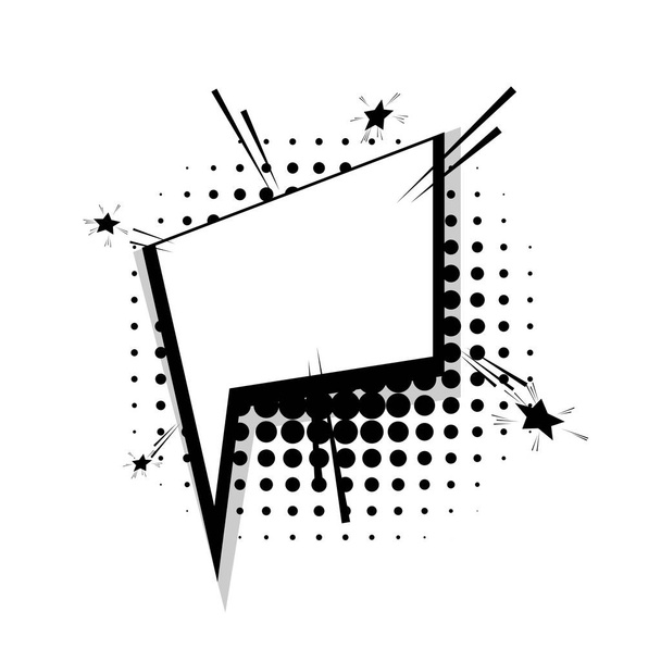 Πρότυπο κωμικό ομιλία τετράγωνο αστέρι φούσκα - Διάνυσμα, εικόνα