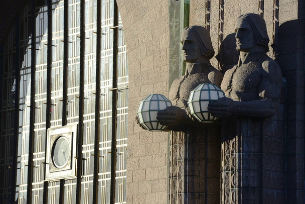 épület-Helsinki, vasútállomás - Fotó, kép