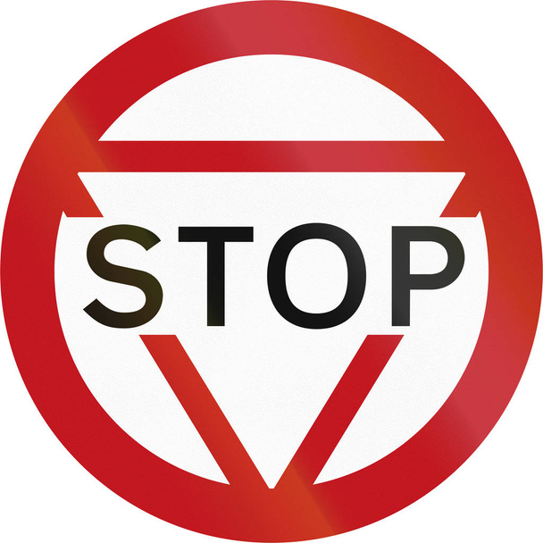  Versión histórica del stop sign holandés (1966-1971
) - Foto, imagen