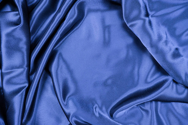 blue fabric cloth background texture - Foto, imagen