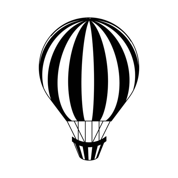 μπαλόνι αέρα καυτό ταξιδιωτικό - Διάνυσμα, εικόνα
