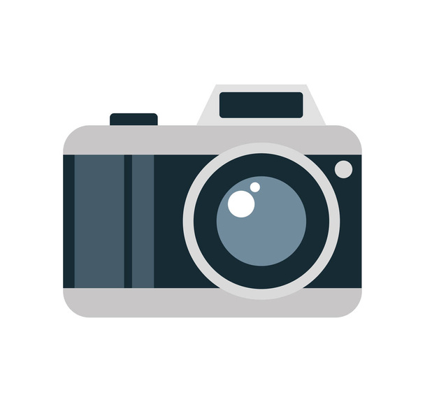 camera photographic isolated icon - Vector, Imagen