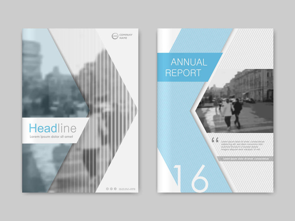 Kaft jaarverslag design, vector sjabloon brochures - Vector, afbeelding