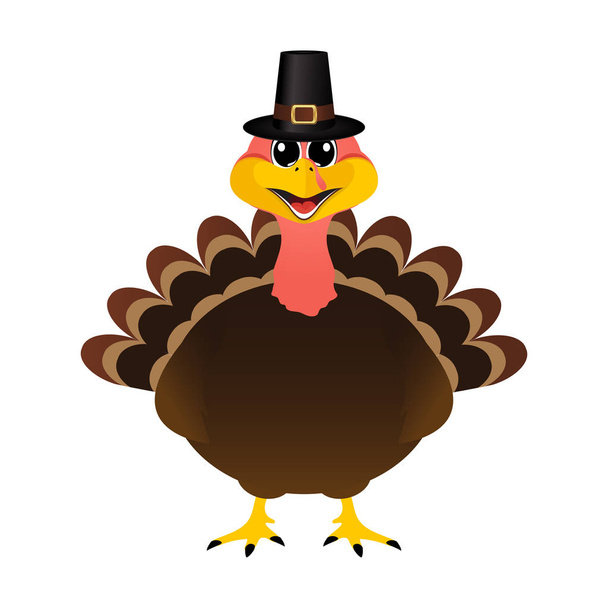Chapeau de pèlerin Turquie le jour de Thanksgiving
 - Vecteur, image