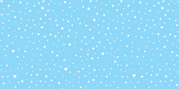 Snow Falling Seamless Pattern Christmas Background - Vector, Image