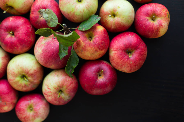 punaiset omenat kankaalla
  - Valokuva, kuva