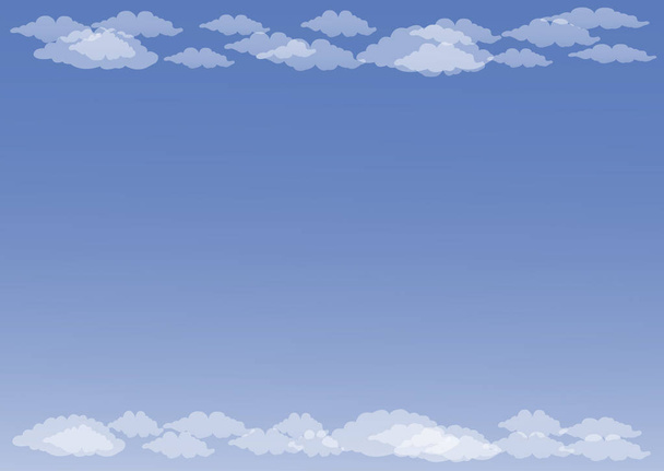 Fehér kumuluszfelhők - Vektor, kép