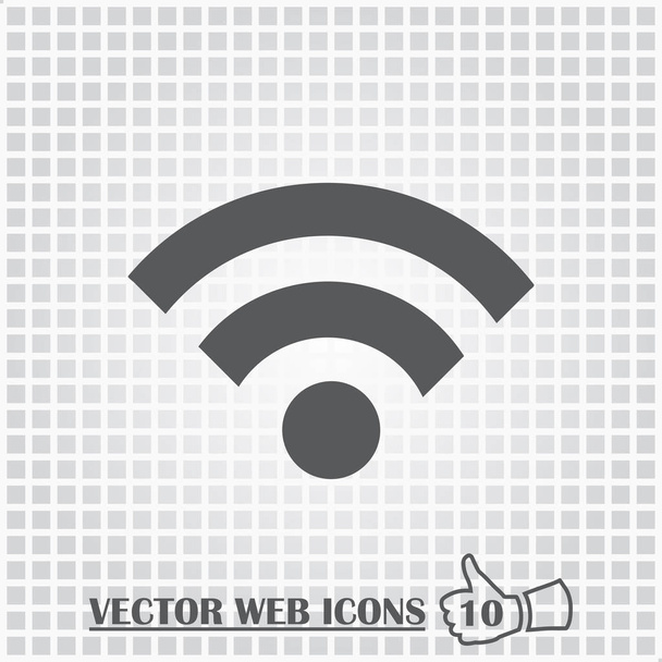WiFi-web ikon. Lapos kivitel stílus. - Vektor, kép