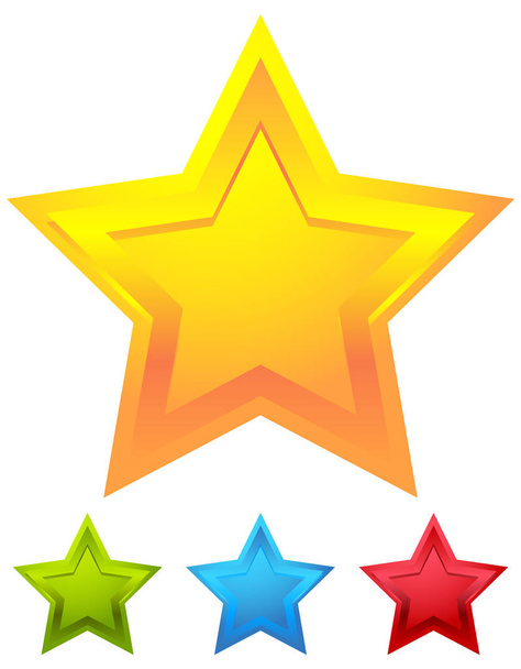 Star icons for rating - Vecteur, image