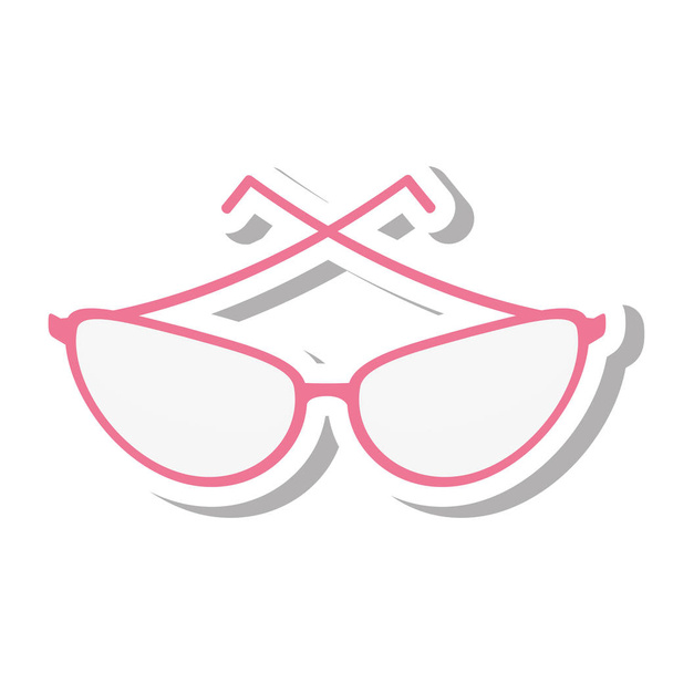 gafas de estilo moderno icono aislado
 - Vector, imagen