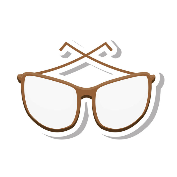 gafas de estilo moderno icono aislado
 - Vector, imagen