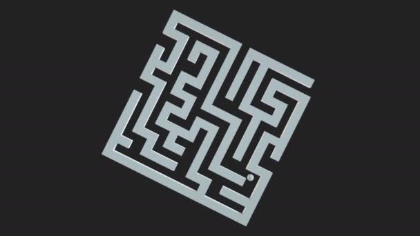 einen Weg durch das Labyrinth zu finden. 4k ultra hd - Filmmaterial, Video