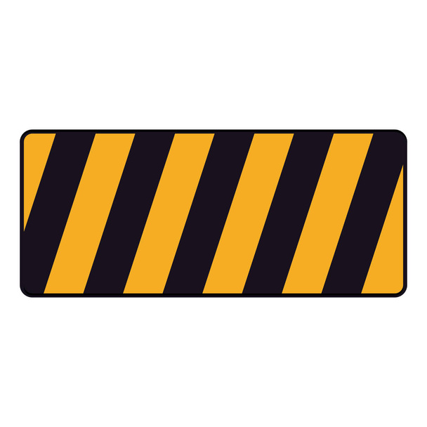 Ізольований бар'єрний дорожній знак дизайн
 - Вектор, зображення