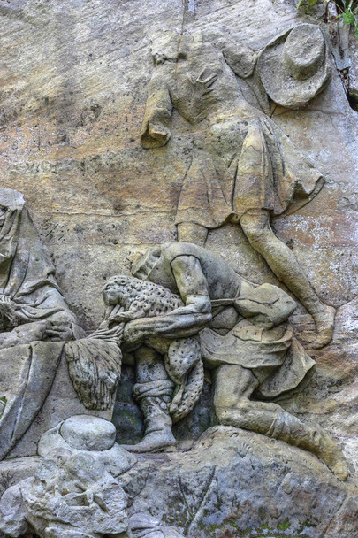 Kuks Sculptures forestières - Adoration des bergers - torse
 - Photo, image