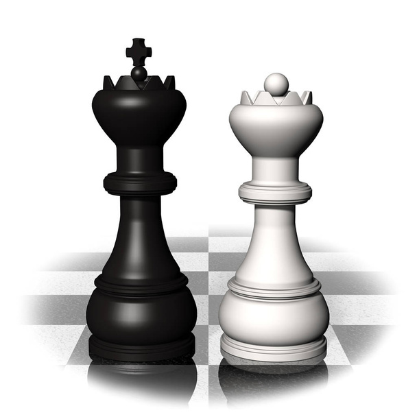 Chess King Queen - Fotografie, Obrázek