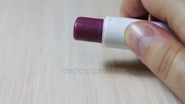 red lipsticks on white background - Footage, Video