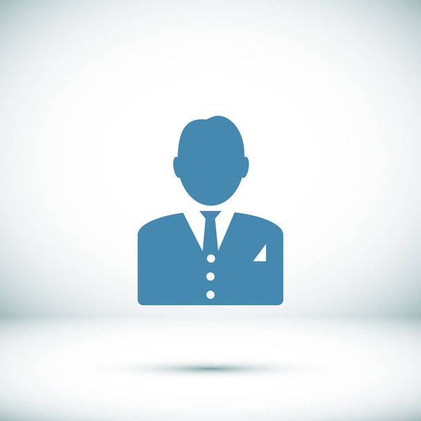  man in business icon - Vector, Image