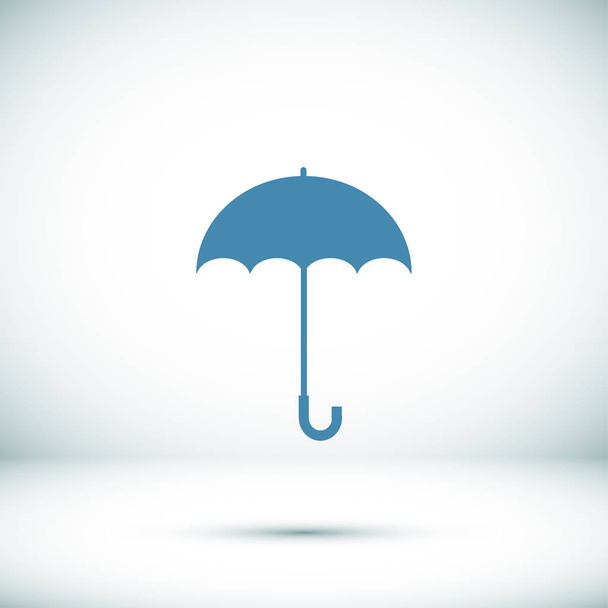 blue umbrella icon - Vector, Imagen