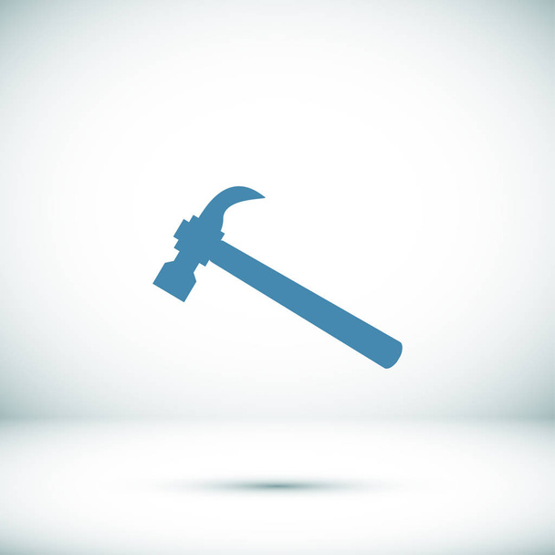 hammer tool icon - Vector, afbeelding