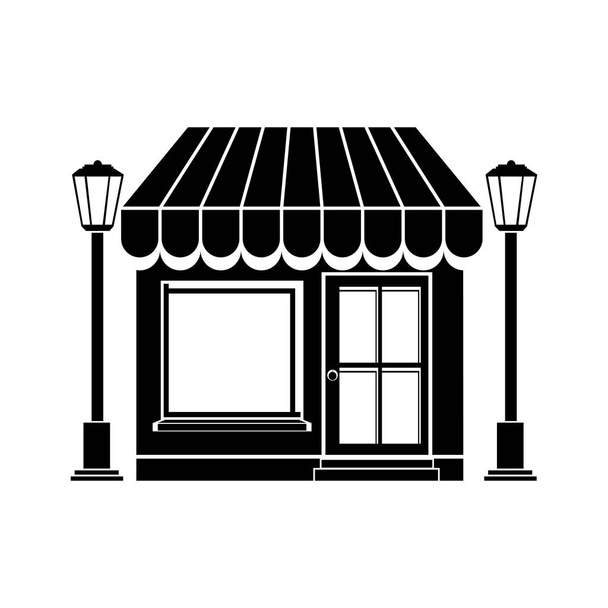изображение значка маленького магазина
 - Вектор,изображение