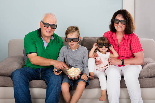 Grandparents and grandchildren spending time together  - Photo, image