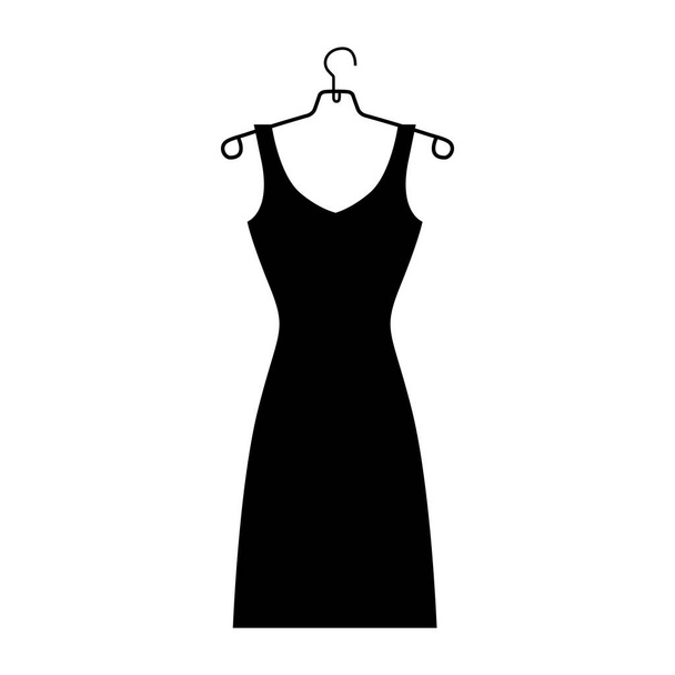 dress and hanger icon image - Vector, Image