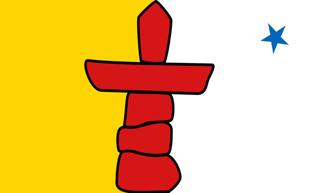 Флаг Нунавута, Канада
 - Фото, изображение