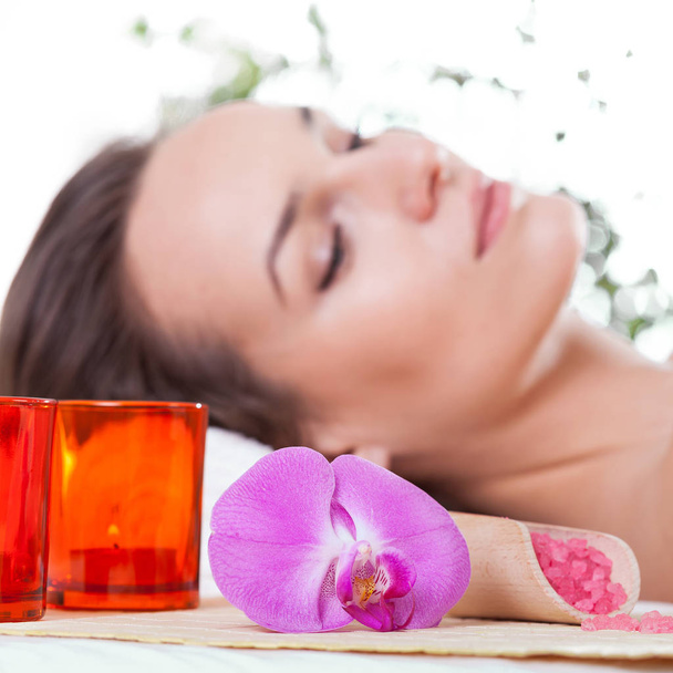 Woman during aromatherapy session - Photo, Image