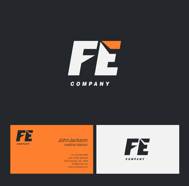 Logo de la lettre F & E
   - Vecteur, image