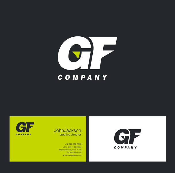 G ve F harf Logo   - Vektör, Görsel