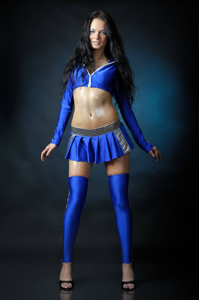 Donna in costume blu
 - Foto, immagini