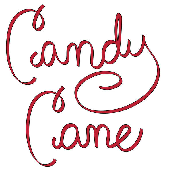Candy Cane Christmas - Vector, afbeelding
