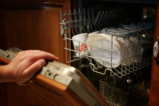 dishwasher door open - Photo, Image