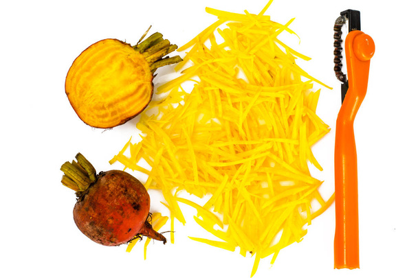 Remolacha fresca de naranja cruda, remolacha
 - Foto, imagen