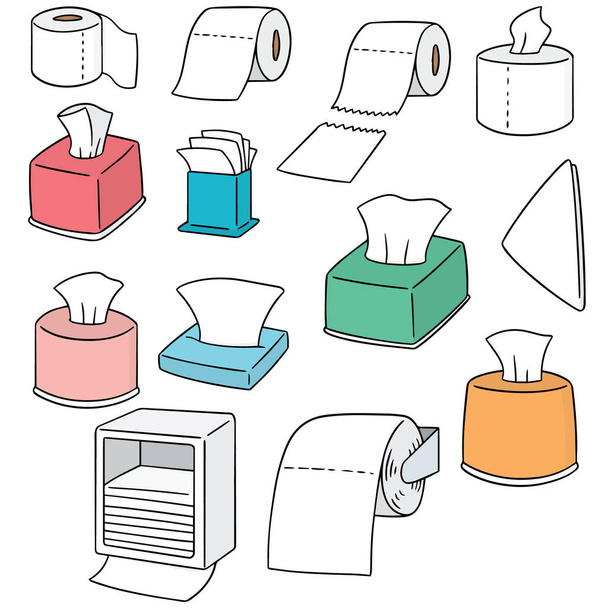 vector set of tissue paper - Vector, Image