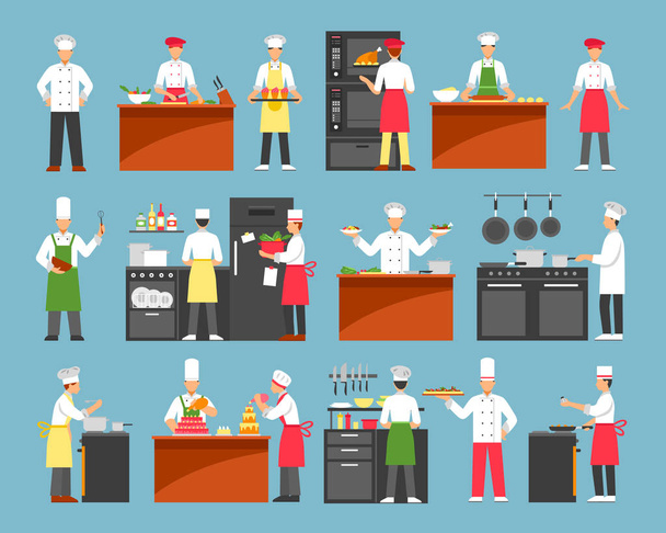 Набор декоративных иконок для кулинарии
  - Вектор,изображение