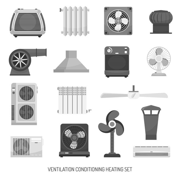 Set riscaldamento condizionamento ventilazione
 - Vettoriali, immagini