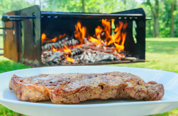 lahodné hovězí steaky na dřevo - Fotografie, Obrázek