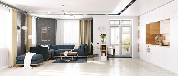 moderna sala de estar - Foto, Imagen