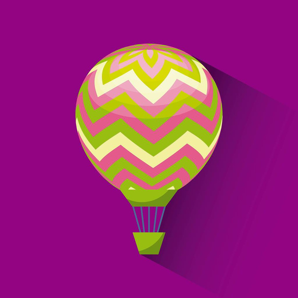 красочный воздушный шар
 - Вектор,изображение