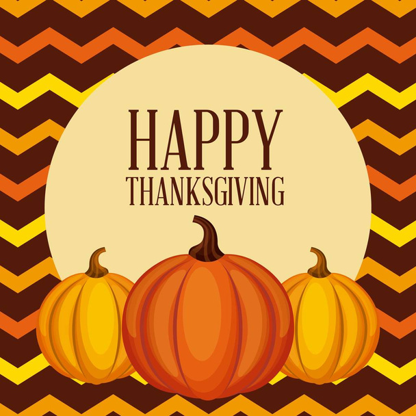 happy thanksgiving card - Vector, Image