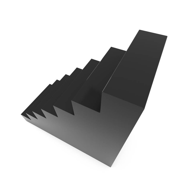 3D Black Stairs - Photo, Image