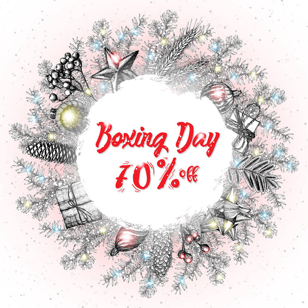 Boxing day sale banner template - ベクター画像