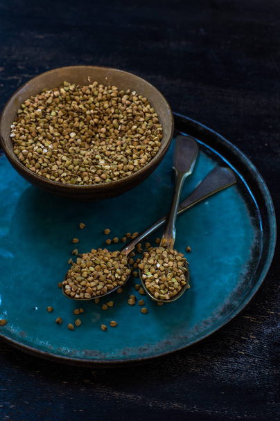 Organic buckwheat in a bowl - Foto, Bild