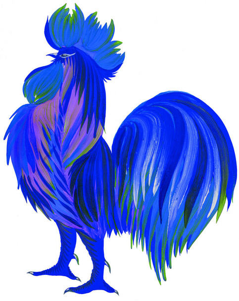 painted, decorative, rooster - Photo, Image