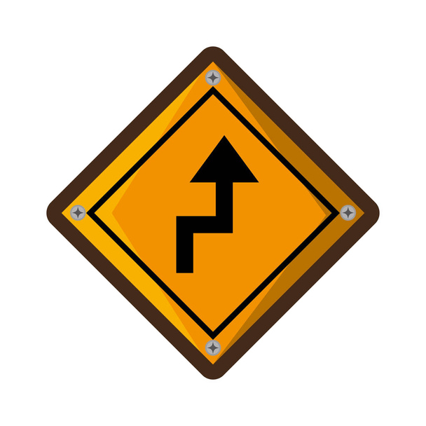 setas guia sinal de tráfego
 - Vetor, Imagem
